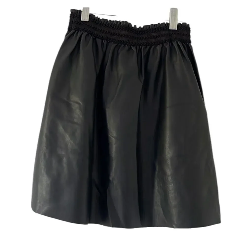 Zara  Black Elastic Waist Skirt(Size Medium)